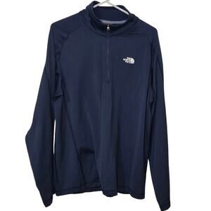 The North Face Tech 1/4 Zip Adult Unisex Large Pristine Condition Navy Blue